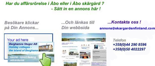 annonsera om dina varor och tjänster i åbo och Åbolands skärgård