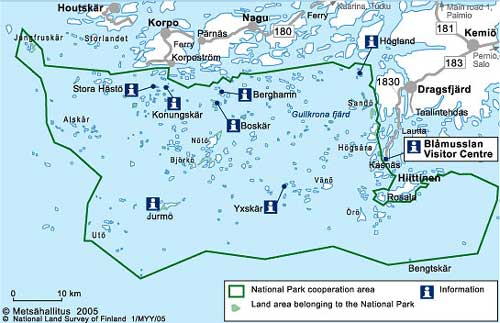Skärgårdshavets Nationalpark - Karta